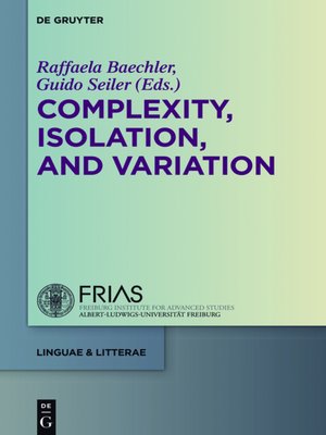 cover image of Complexity, Isolation, and Variation